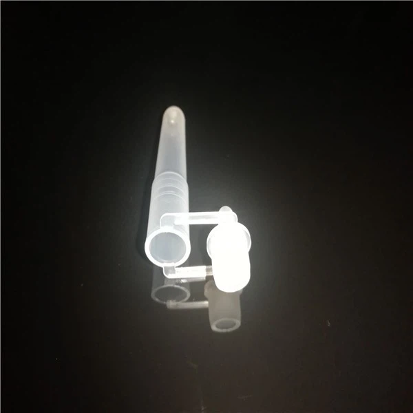 Plastic extraction tube with dropper